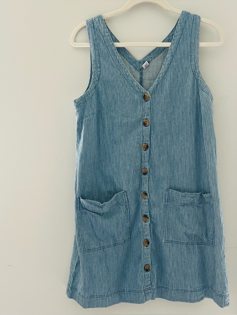 Old Navy Striped Button Down Shift Dress